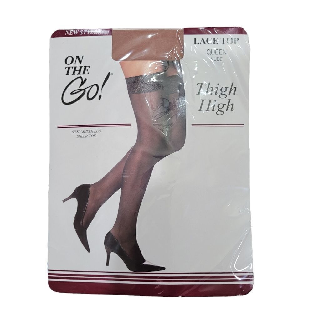 Thigh high lace top stocking
